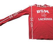 T-shirt Manches Longues Nike Dri-Fit BSM LACROSSE Rouge - Taille M