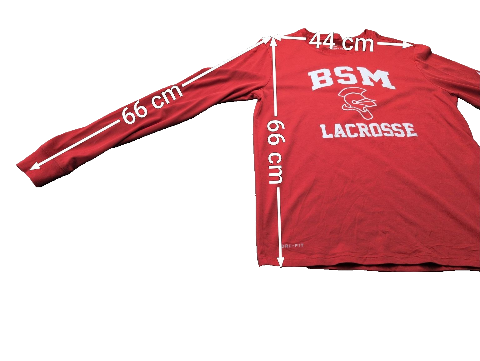 T-shirt Manches Longues Nike Dri-Fit BSM LACROSSE Rouge - Taille M
