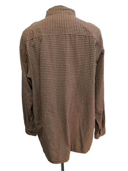 CHEMISE COLUMBIA Sportswear Carreaux Bordeaux XXL 2TG Homme 100% Coton ML