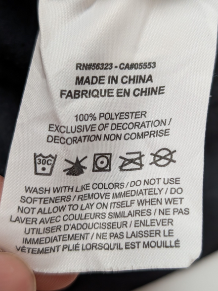 Veste à capuche Nike Noir Jaune Fluo Rouge Taille S/M (Mesures réelles)