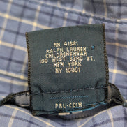 Chemise Polo Ralph Lauren Shirt Enfant XL 16 18 Ans Custom Fit Carreaux Bleu