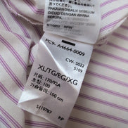 Chemise LEVI'S Homme XL Blanche à Rayures Violettes Coupe Courte