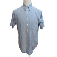 Chemise Clayerooke Made in USA M/L Bleu Manches Courtes Vintage