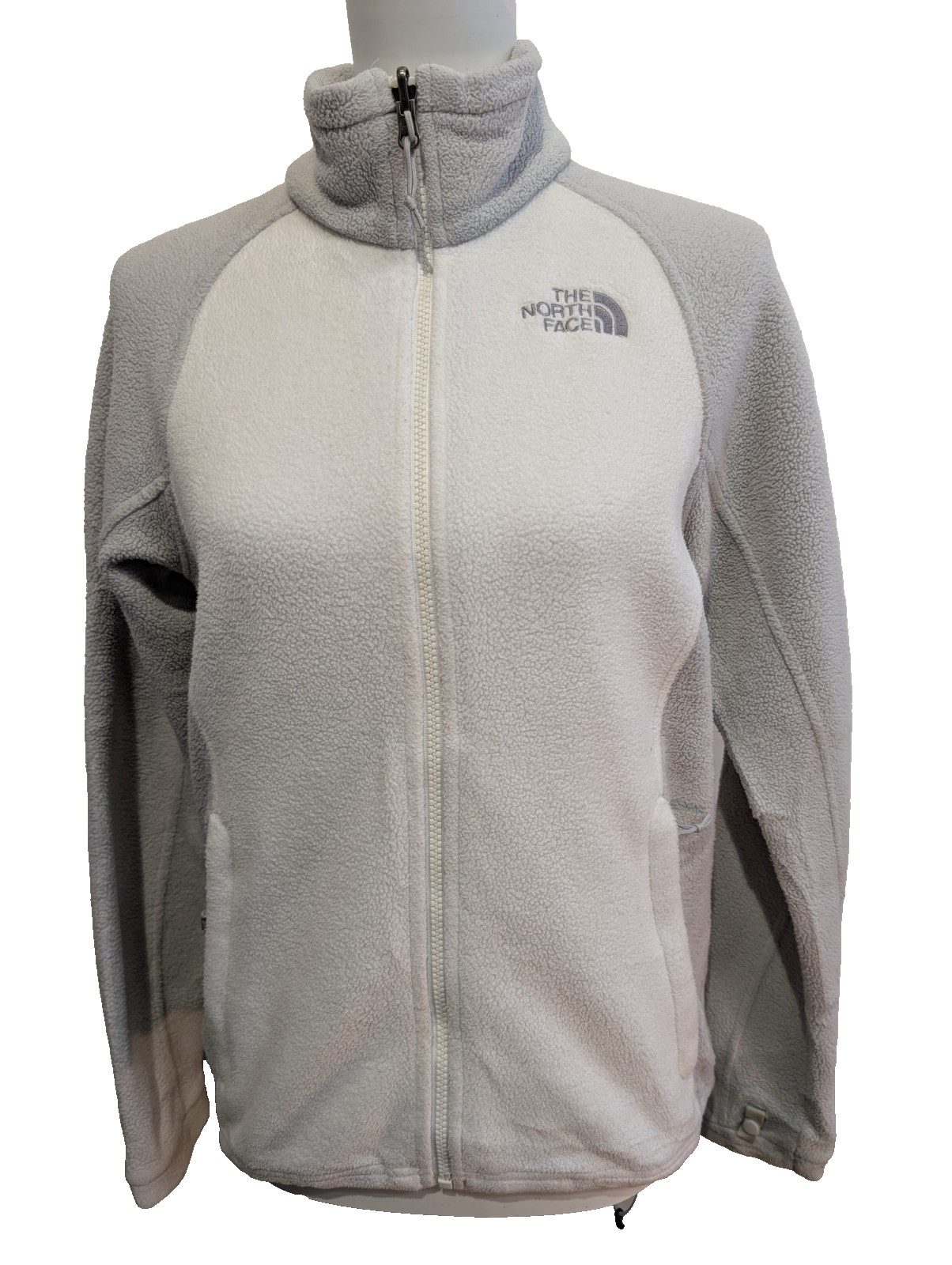 Veste Polaire femme THE NORTH FACE Epaisse Blanc & Gris - Taille S
