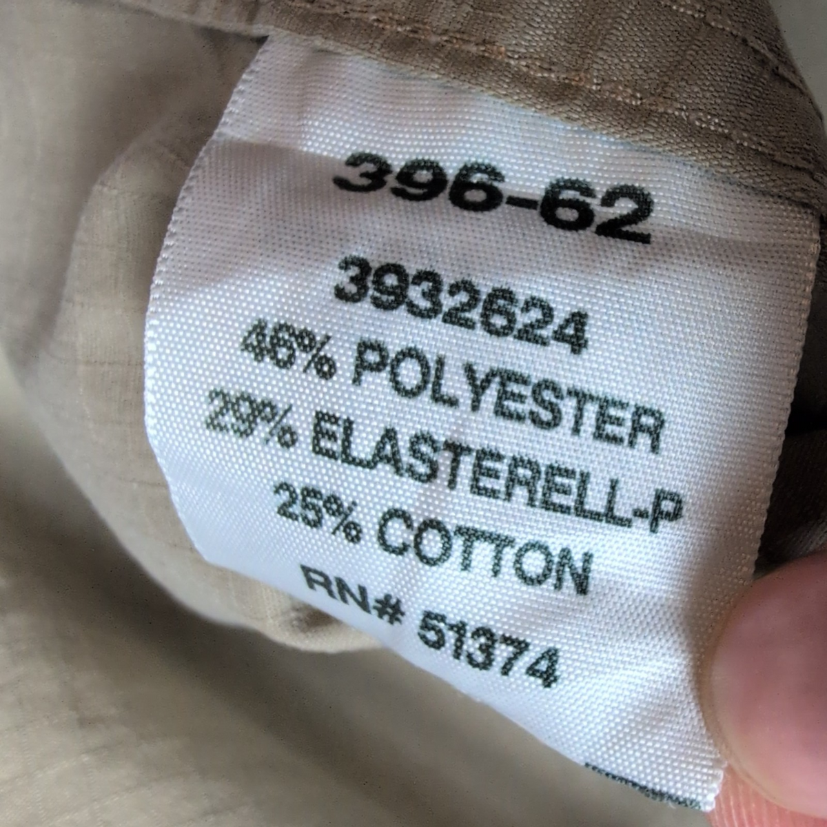 Chemise Carhartt XL Crème Ripstop Ventilée Workwear manches longues