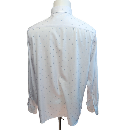 Nautica chemise blanche à motifs stretch fluide taille XL XXL