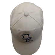 Casquette PUMA Colorado Rockies Vintage Blanche Logo Brodé Argent Bleu