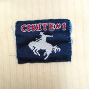 Chemise Western CHUTE #1 Vintage 70s Jaune Cowboy Ranch M manches courtes