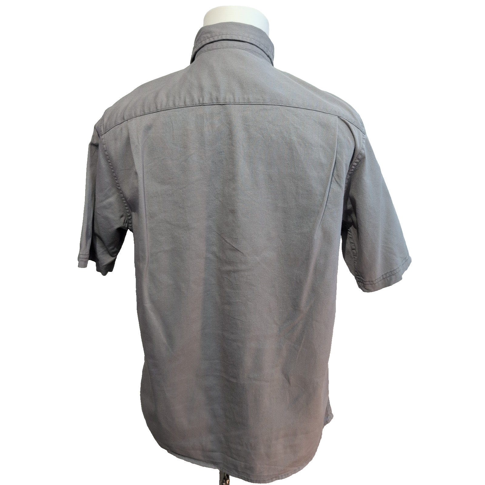 Chemise Wrangler Manches Courtes Grise à Poches Stretch Taille S