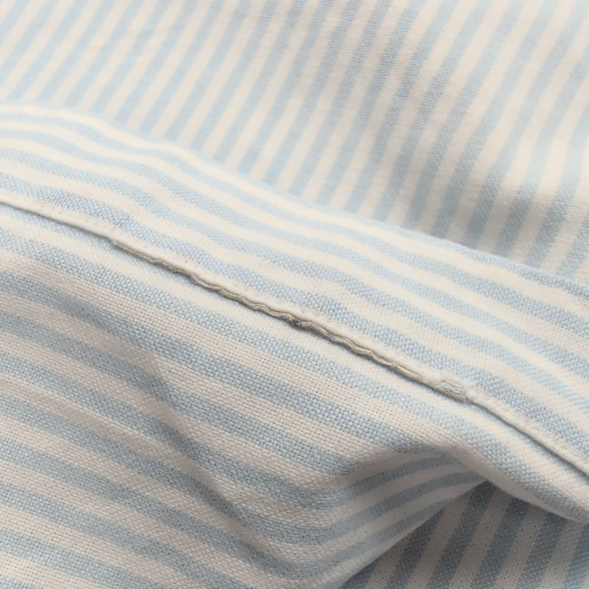 Chemise BURBERRY L bleu à rayures logo brodé 100% coton excellent état