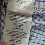 Chemise Columbia PFG bleu et blanche à carreaux taille L #286msch