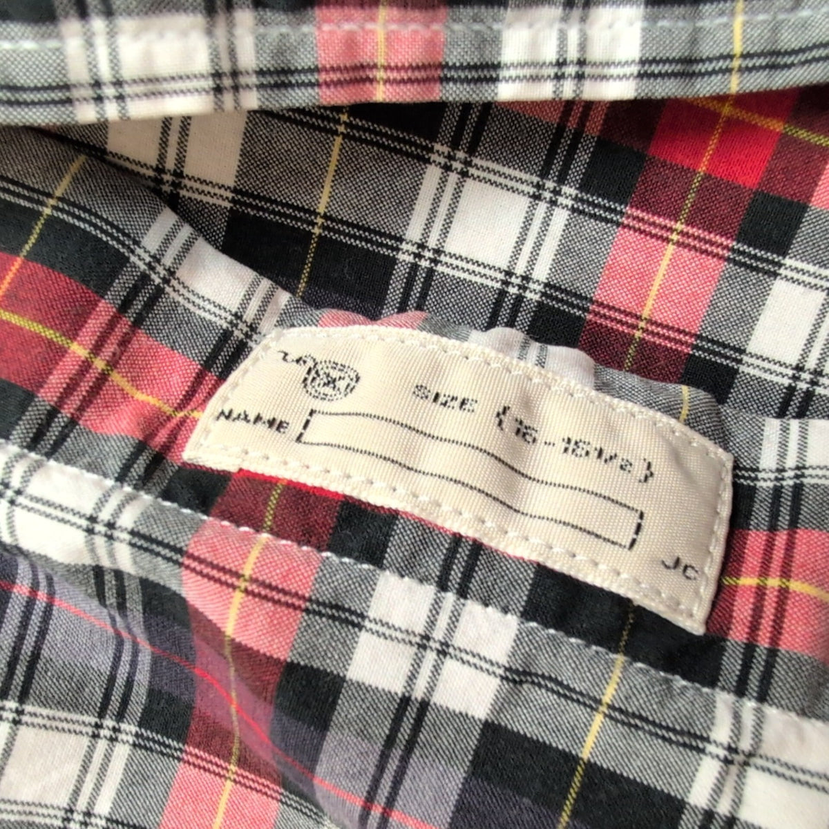 Chemise J.Crew L XL Bleu Rouge Carreaux 100% Coton Poche manches longues
