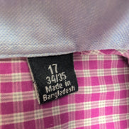 Chemise Nautica XL Rose Fuchsia Carreaux Classic Fit 100% Coton Logo Brodé