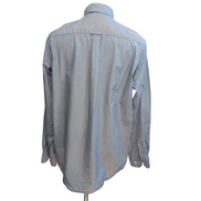 Chemise Nautica L Bleue Rayures 2 Poches 100% Coton Manches Longues
