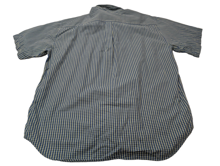 Chemise manches courtes Dockers à carreaux bleu taille XL #190msch