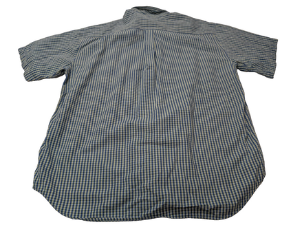 Chemise manches courtes Dockers à carreaux bleu taille XL #190msch