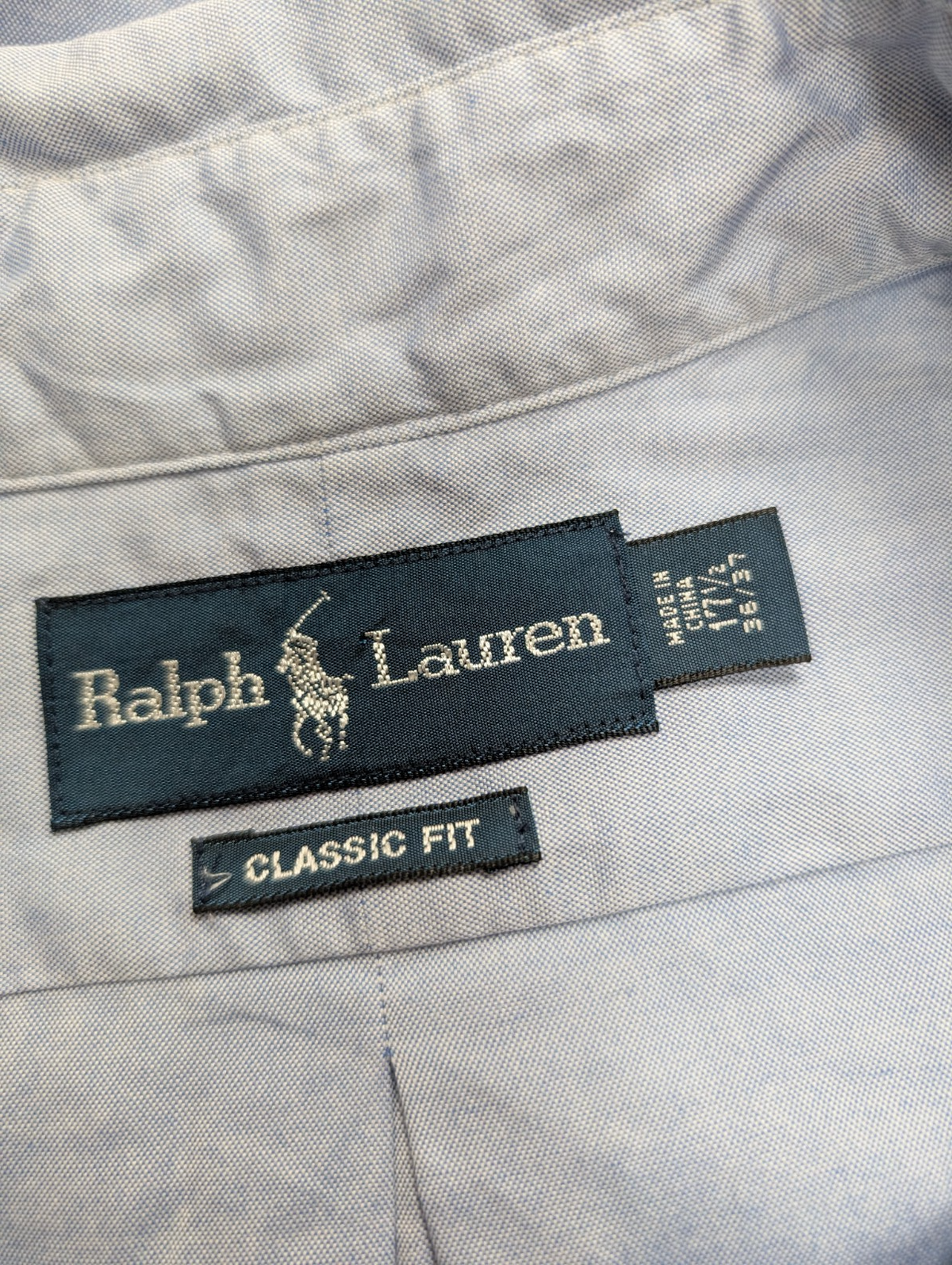 Chemise Ralph Lauren XL XXL Bleu Clair Classic Fit Shirt Button Down