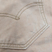 Jean Levi's 508 Regular Taper Marron Clair Beige Homme coupe droite W32 L34