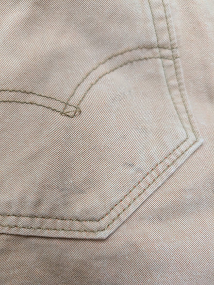 Jean Levi's 508 Regular Taper Marron Clair Beige Homme coupe droite W32 L34