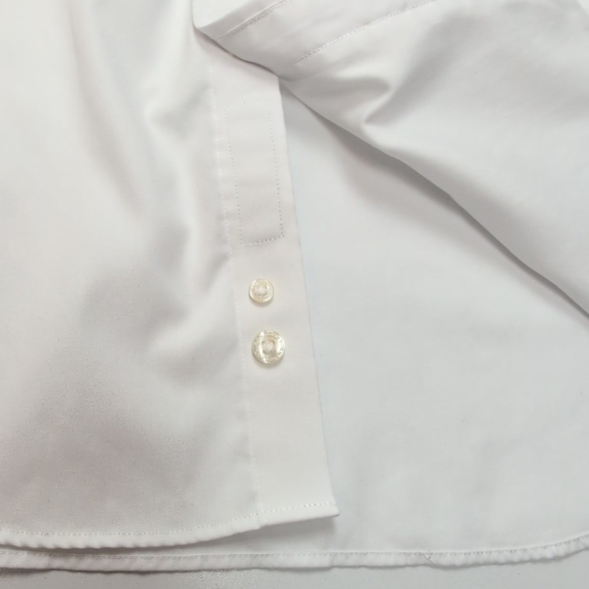Chemise Land's End Slim Fit M Supima Pinpoint Blanche 100% Coton Homme