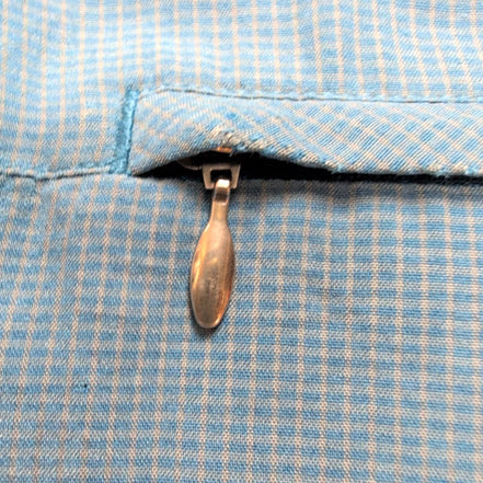 Chemise The North Face modèle technique modal bleu carreaux poche zippée XXL