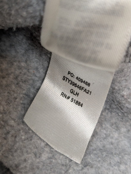 Sweat Patagonia Gris Col Rond Imprimé Bordeaux M