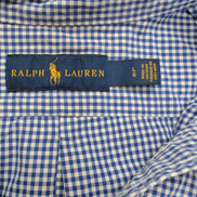 Chemise Ralph Lauren L Carreaux Bleu Blanc Logo Marine Vietnam