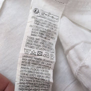 Chemise Kiabi Lin Coton Blanche Manches Courtes Regular Fit Taille XL