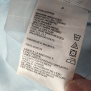 Chemise Nautica S Bleu Clair Carreaux Coton Logo Brodé manches courtes