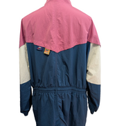 NIKE Veste Long Coupe-Vent Femme XL Rose Bleu Blanc Vintage Neuf | 322BSR