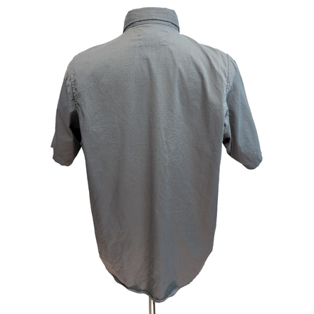 Chemise Carhartt L Grise Ripstop Manches Courtes Brodée 2 Poches stretch