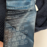 Pull Sans Manche TOMMY HILFIGER 100% PIMA COTTON Bleu Marine Taille M Neuf