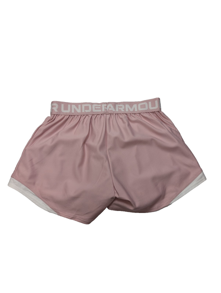 Short Under Armour Rose Pâle Coupe Large - Femme Taille XS