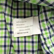 Chemise Ralph Lauren Enfant XL 18-20 Vert Bleu Carreaux Shirt Button Down