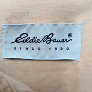 Chemise Eddie Bauer Jaune Vintage Manches Longues 100% Coton Taille M Large
