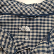 The North Face chemise bleu carreaux une poche taille M coton
