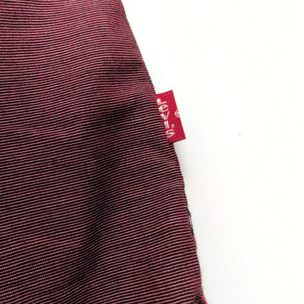 Chemise LEVI'S Homme M Bordeaux Manches Courtes Poche