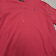 Pull Polo Ralph Lauren Rose Logo Bleu Ciel - 100% Coton Pima - Taille L/XL