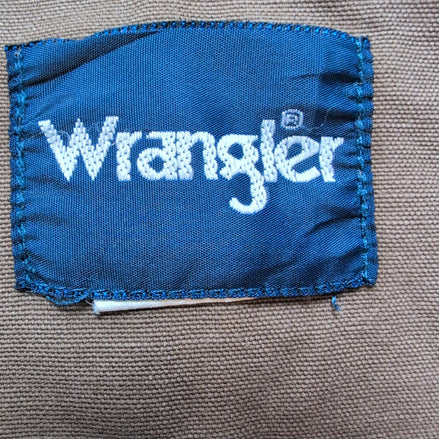Chemise Wrangler Western Manches Longues Marron Bicolore Taille S