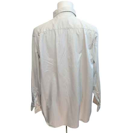 Chemise Nautica XL XXL Crème 100's Coton Hong Kong Poche Unie manches longues