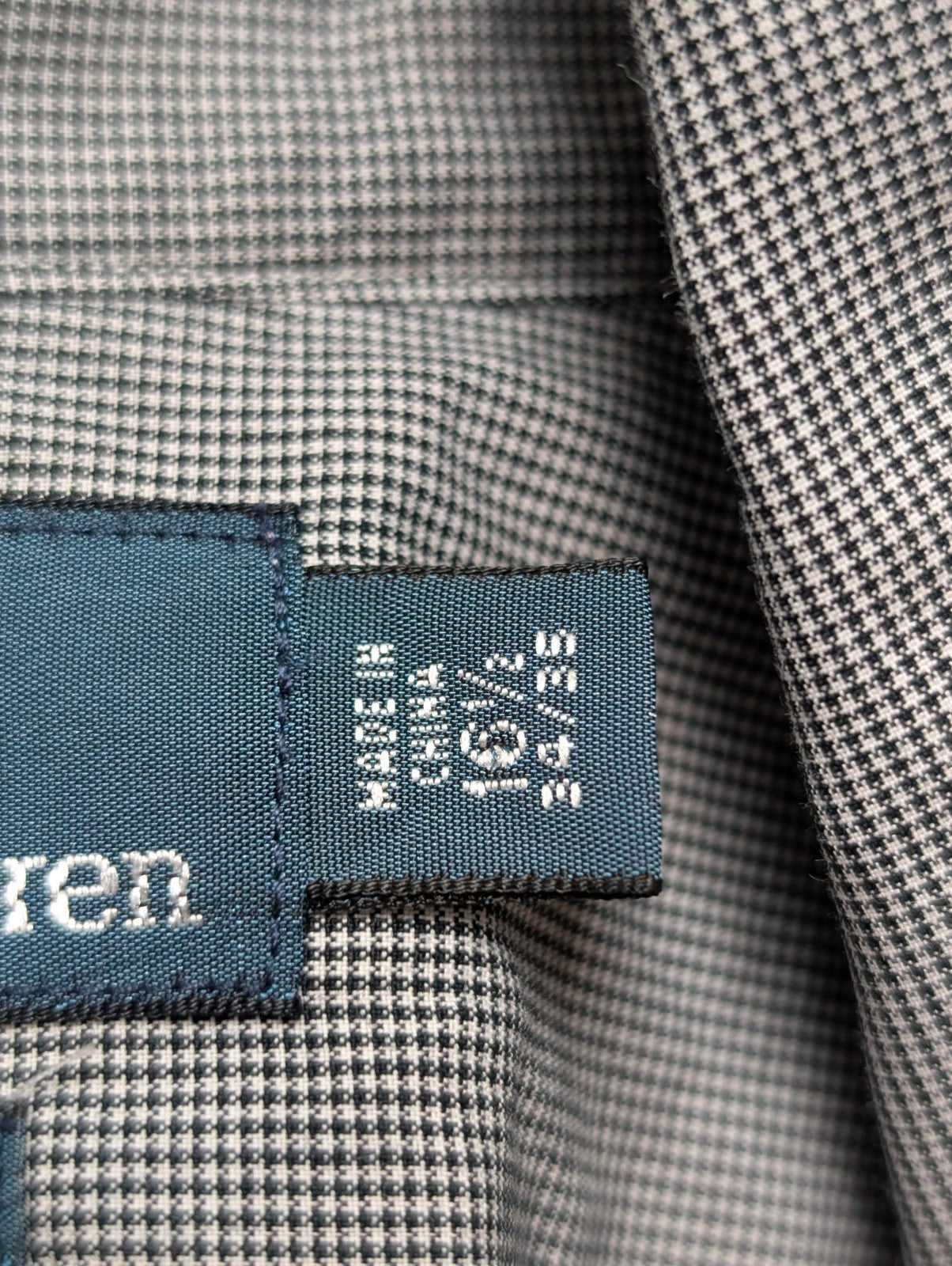 Chemise Polo Ralph Lauren  Estate Shirt XL Carreaux Gris Col Classique Sans Logo