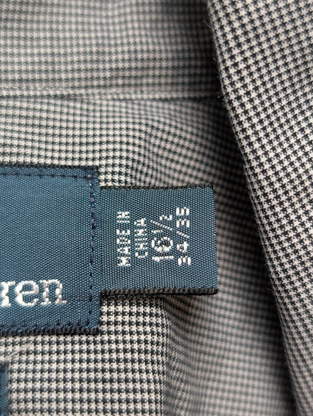 Chemise Polo Ralph Lauren  Estate Shirt XL Carreaux Gris Col Classique Sans Logo