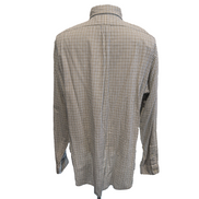 Chemise Ralph Lauren XL Classic Fit Flanelle Fine Carreaux Bleu Noir Coton