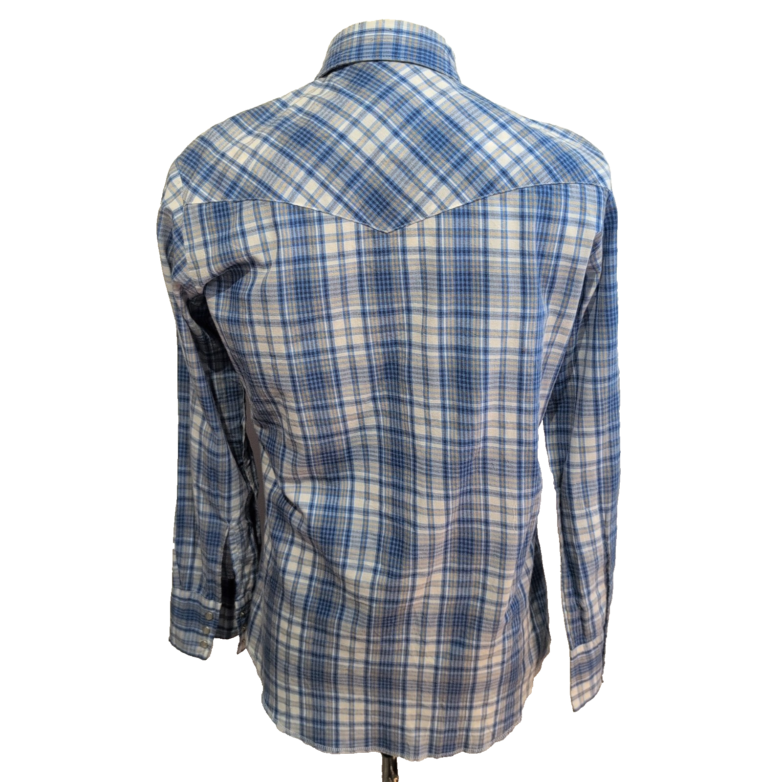 Chemise WRANGLER Western Bleue avec Poches Manches Longues - Taille S
