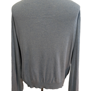 Pull Fin Polo Ralph Lauren Bleu Col V Taille L 100% Pima Coton Logo Jaune