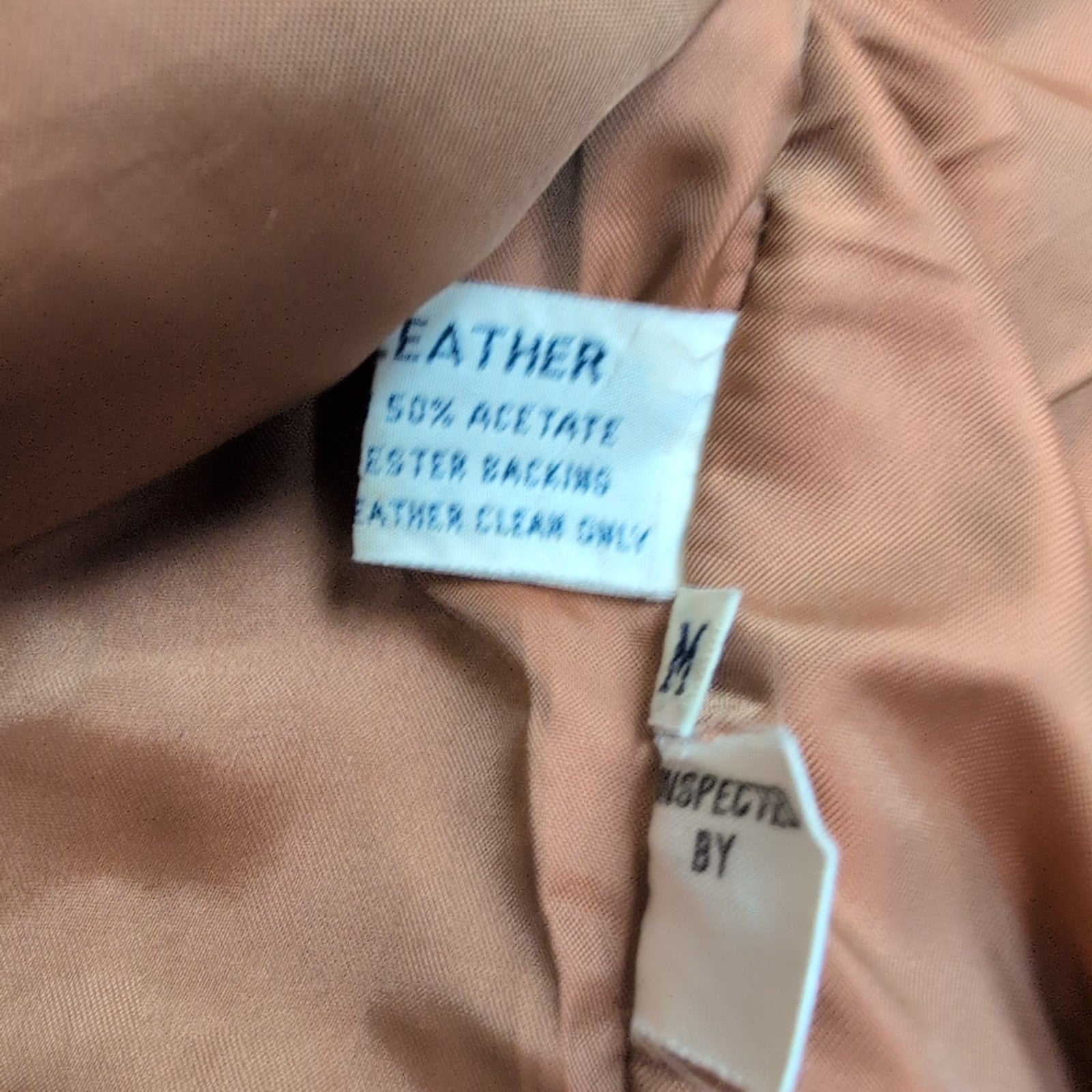 Blouson cuir et daim Paris Sport Club marron clair pour femme taille M #35c
