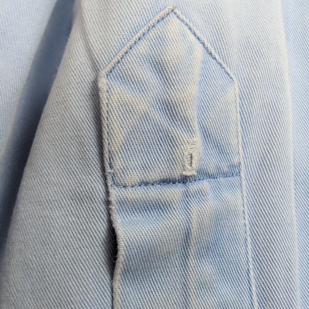 Chemise Ralph Lauren XL Blake Bleu Oxford Logo Rose Coton Épais Manches longues