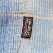 Chemise Patagonia bleue à carreaux manches courtes taille XL #277msch