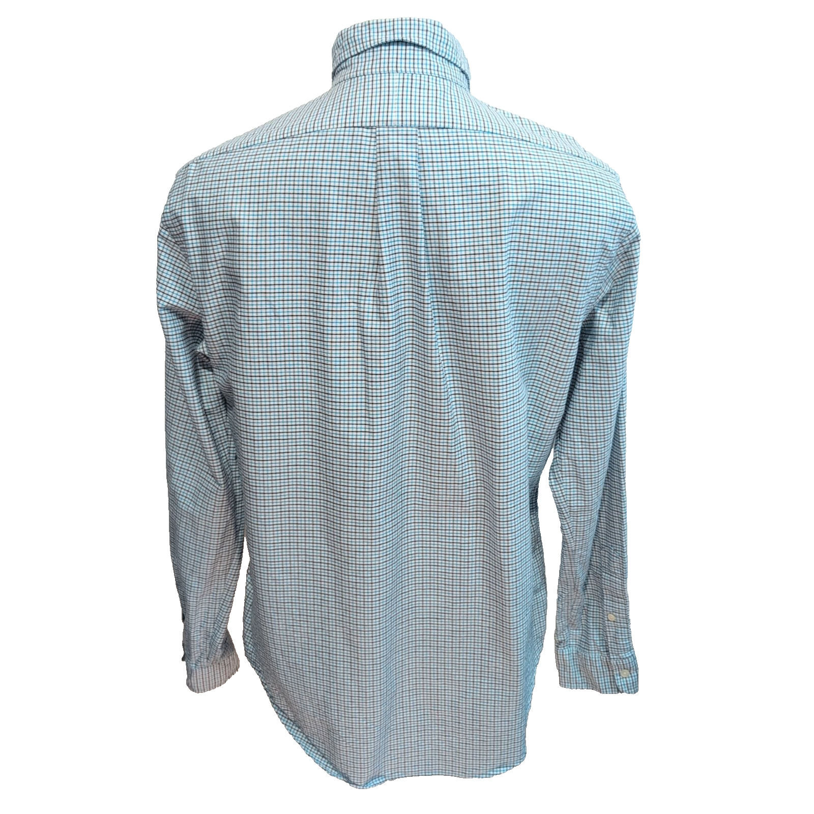 Chemise Ralph Lauren Custom Fit L Turquoise Noir Oxford Logo Bleu Marine