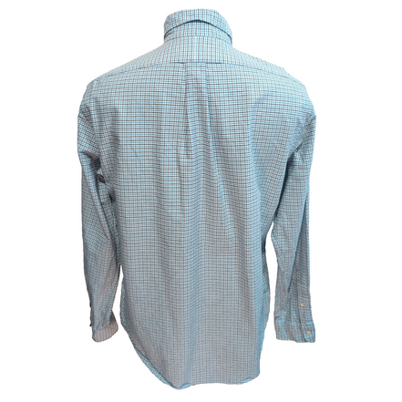 Chemise Ralph Lauren Custom Fit L Turquoise Noir Oxford Logo Bleu Marine